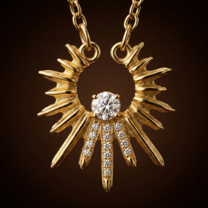 Celeste Sunflower Clavicle Necklace