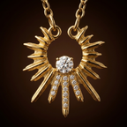 Celeste Sunflower Clavicle Necklace