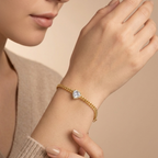 Serein Eternal Heart Crystal Bracelet