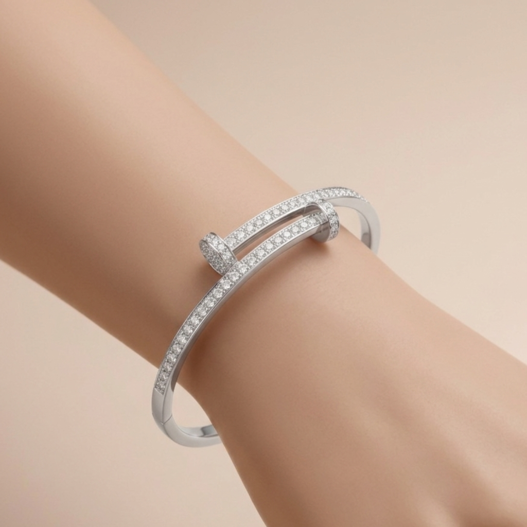 Clou Zirconia Bangle Set