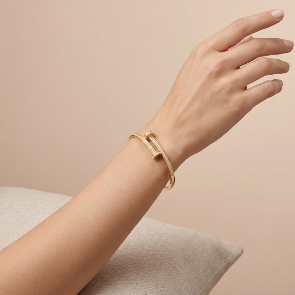 Clou Zirconia Bangle Set