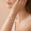 Argent Double Layer Silver Bracelet