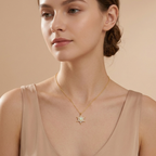 Soleil Opal Sunflower Necklace