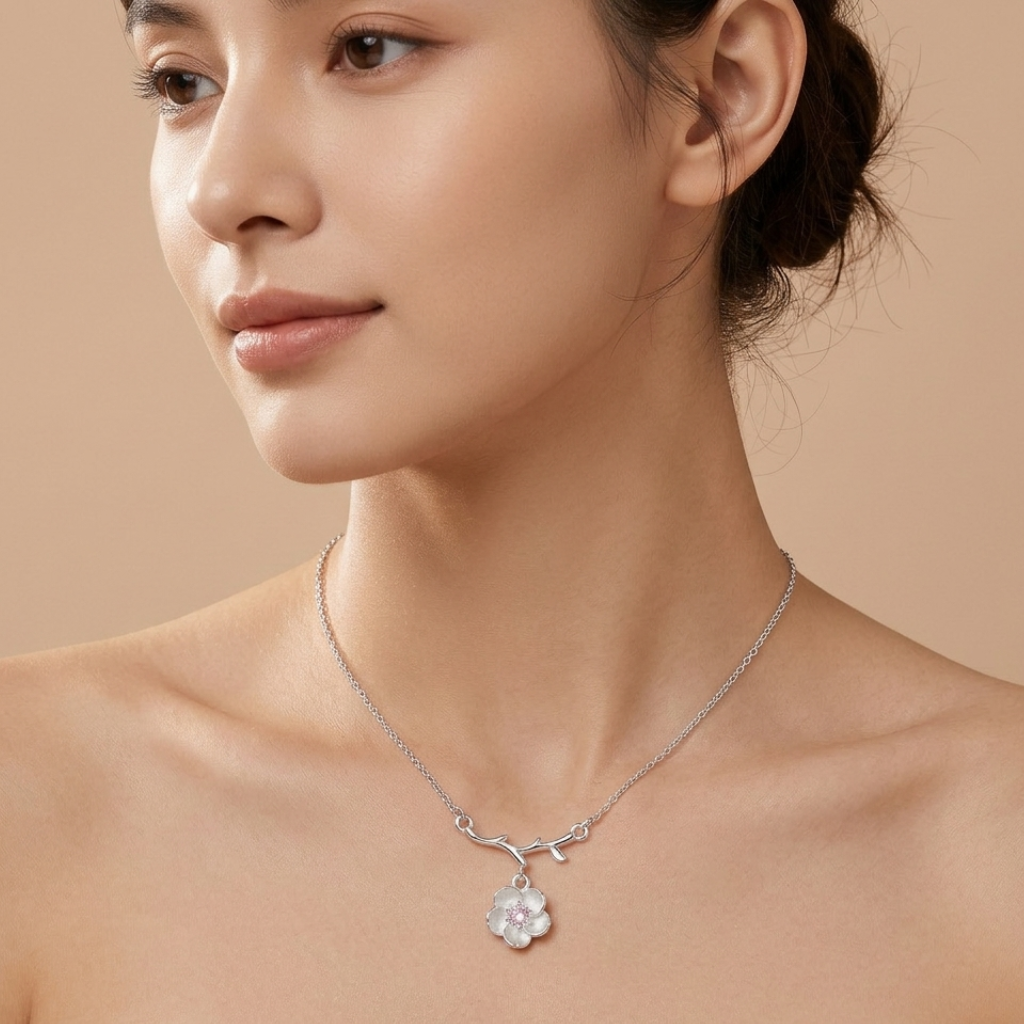 Hanami Cherry Blossom Necklace