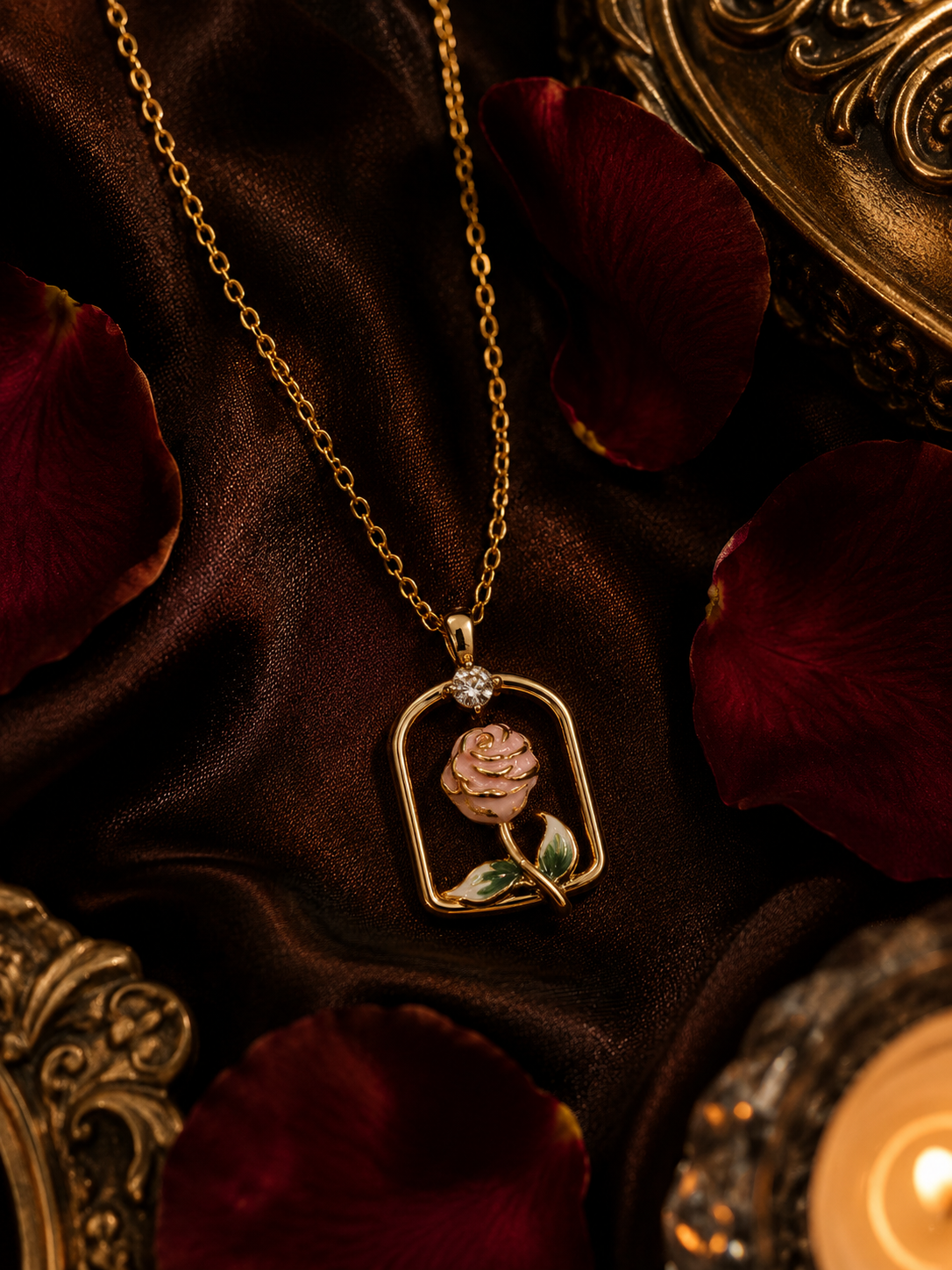 Celestial Rose Serenity Necklace