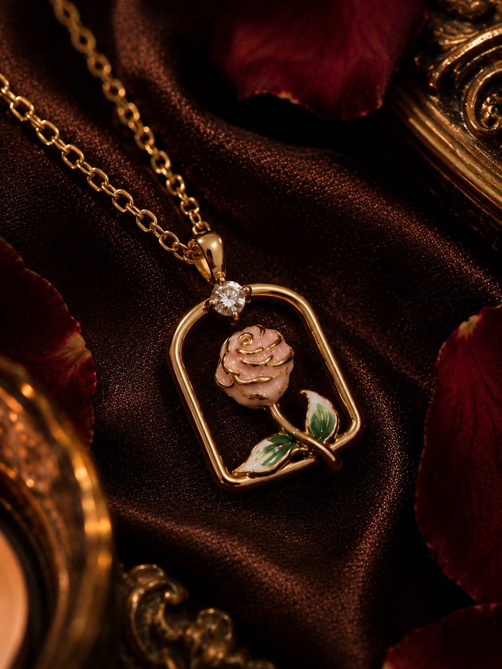 Celestial Rose Serenity Necklace