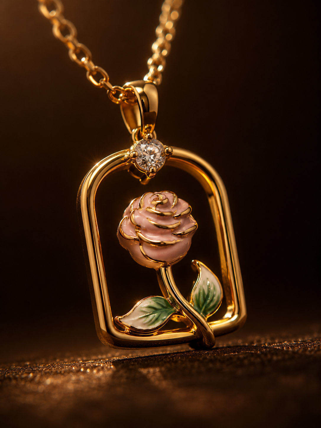 Celestial Rose Serenity Necklace