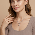 Goutte Diamond Drop Necklace