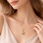 Florelle Enamel Pearl Necklace