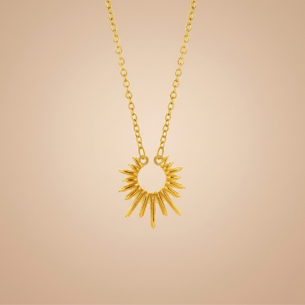 Celeste Sunflower Clavicle Necklace