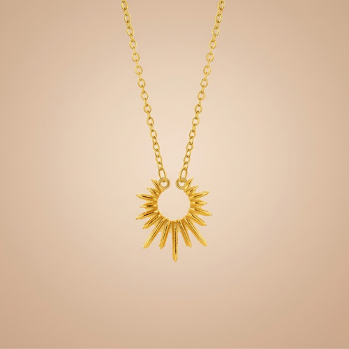 Celeste Sunflower Clavicle Necklace