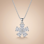 Florelle Zircon Petal Necklace