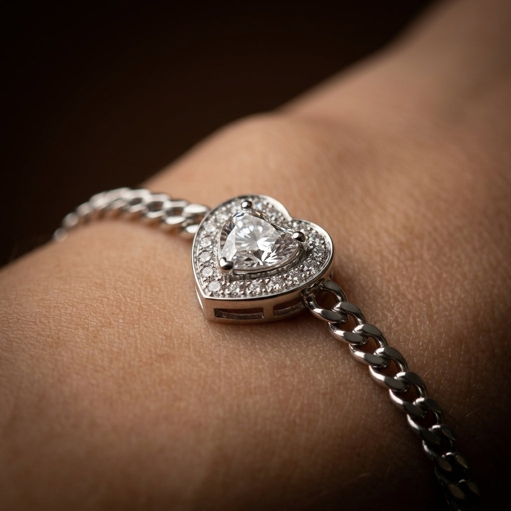 Serein Eternal Heart Crystal Bracelet