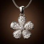Florelle Zircon Petal Necklace
