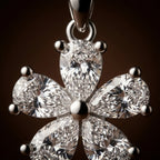 Florelle Zircon Petal Necklace